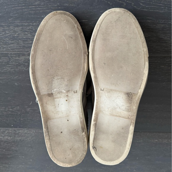 Alessandro Dell’ Acqua Suede Rhinestone Lace-up Sneakers Grey EU 37 - Picture 5 of 9